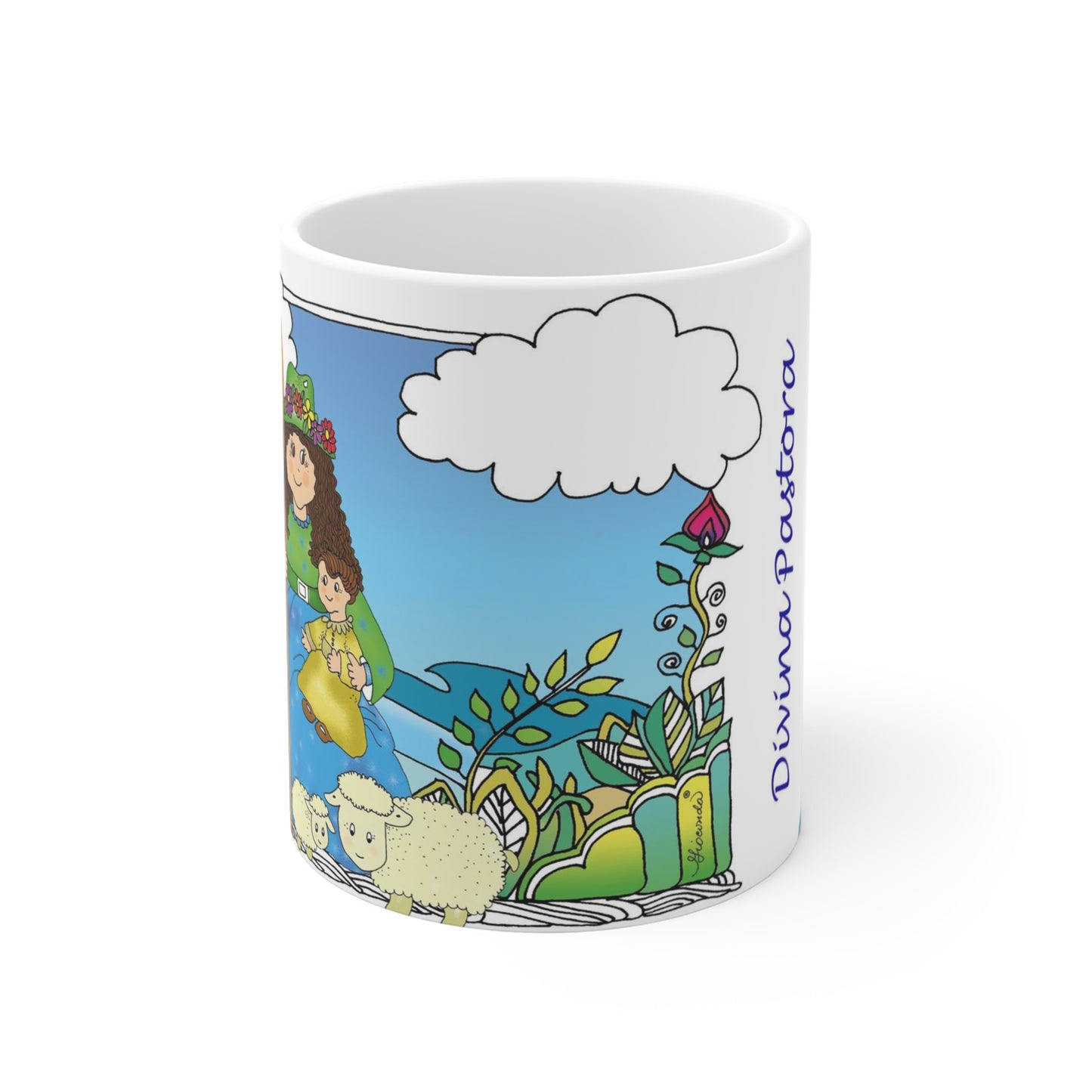 Nuestra venerada  Divina Pastora que enriquece nuestra taza.