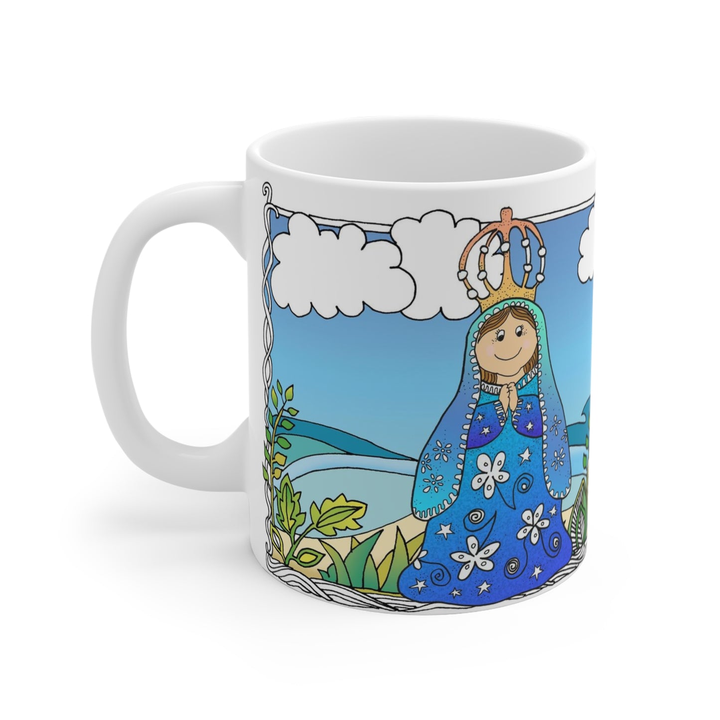 La Virgen del Valle que realza nuestra taza.