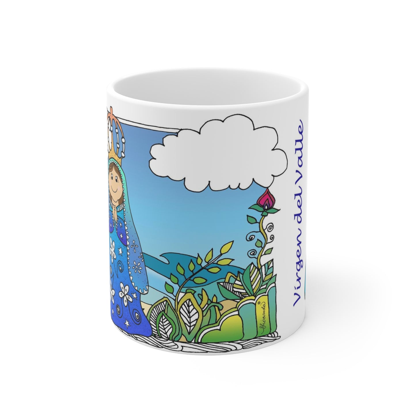 La Virgen del Valle que realza nuestra taza.