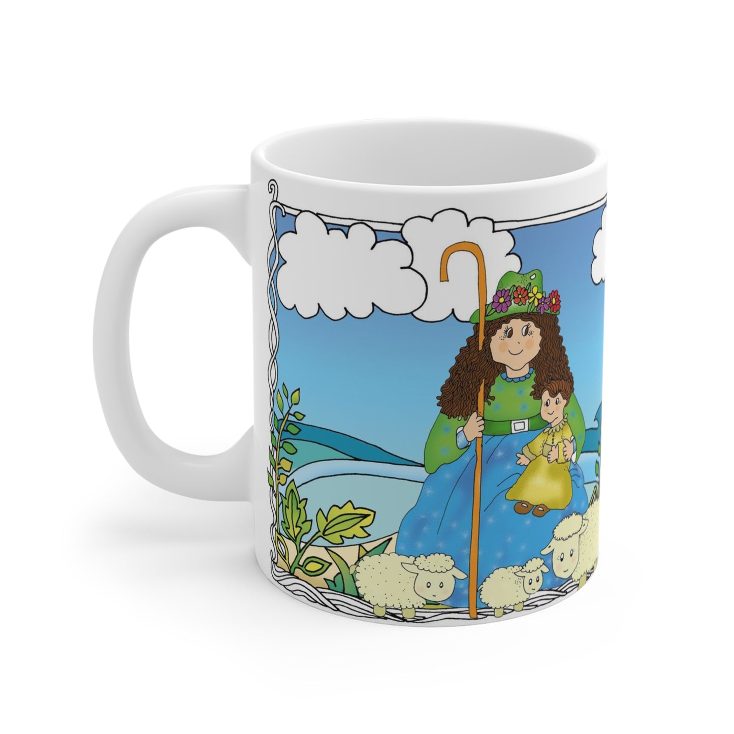 Nuestra venerada  Divina Pastora que enriquece nuestra taza.