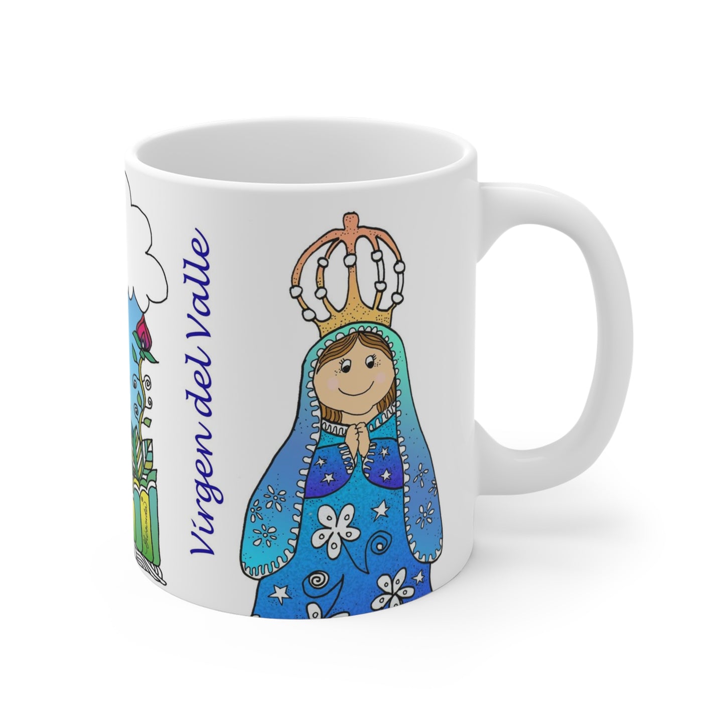 La Virgen del Valle que realza nuestra taza.