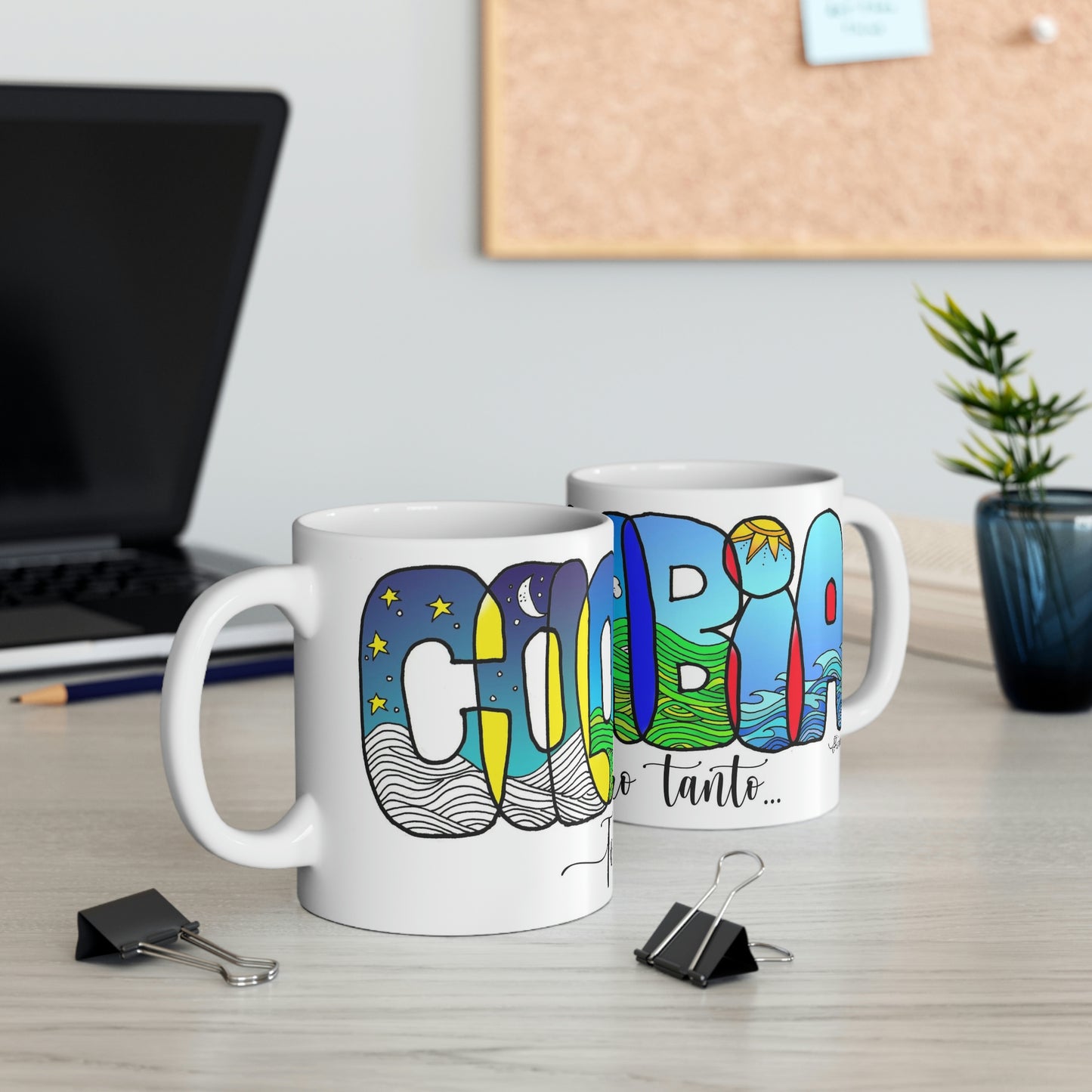 Inspiradas en Colombia y sus paisajes, Gioconda Vivas presenta tazas que reflejan su talento como artista, giocondavivas.com, gioconda vivas