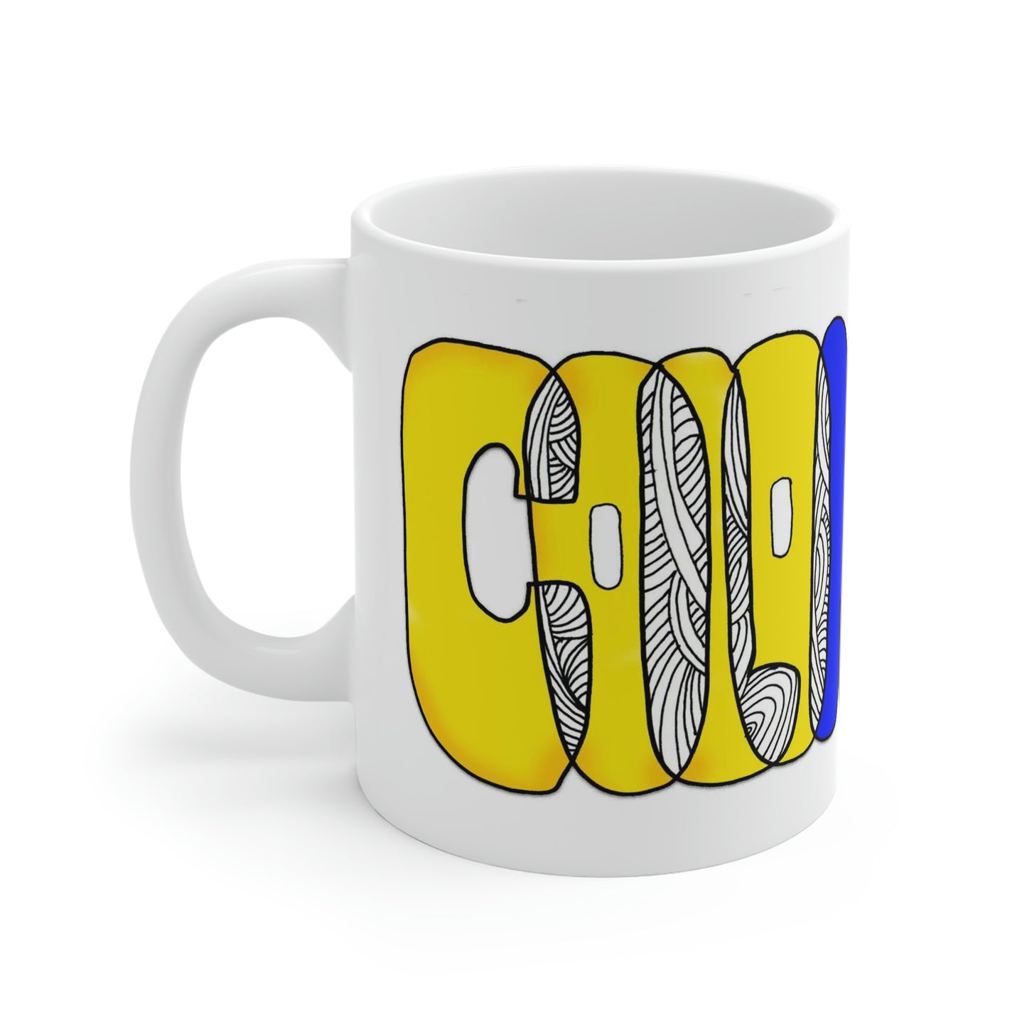 Inspiradas en la bandera de Colombia, llegan las tazas que reflejan el talento como artista de Gioconda Vivas, giocondavivas.com