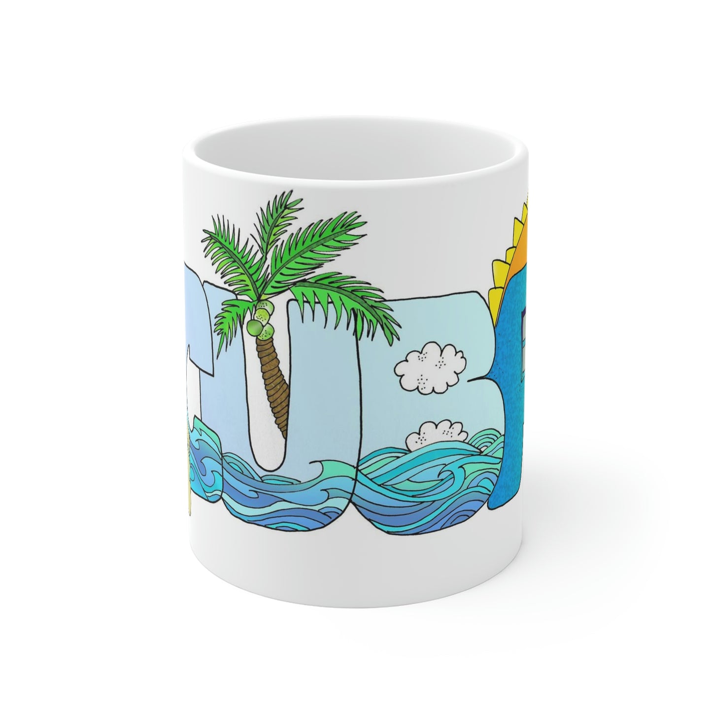 Inspiradas en las maravillosas playas de Cuba, Gioconda Vivas presenta tazas que reflejan su talento como artista, giocondavivas.com