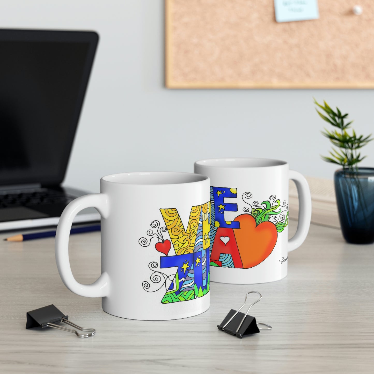 Descubre la esencia venezolana en tazas, una creación de Gioconda Vivas,GIOCONDAVIVAS, GIOCONDAVIVAS.COM