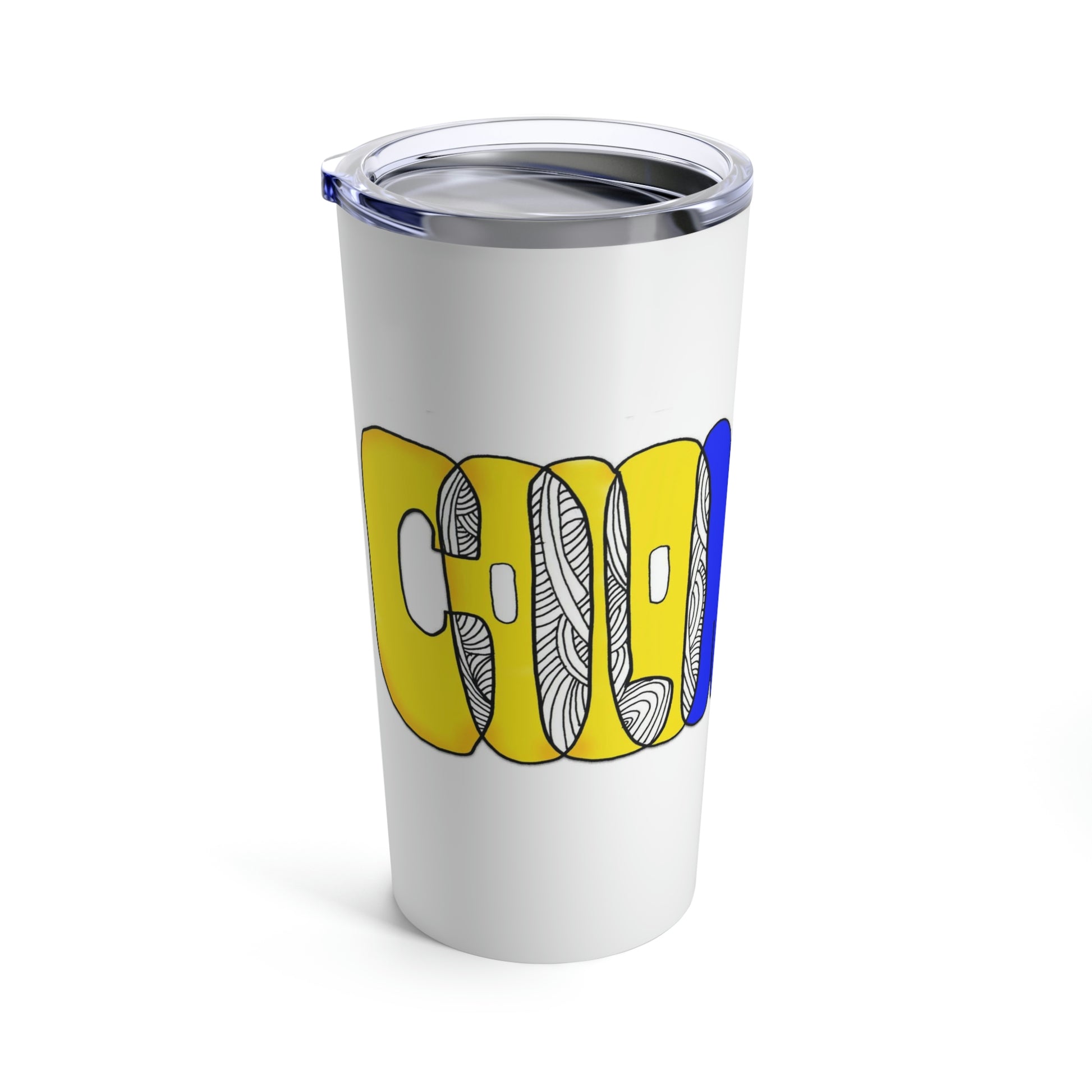 Inspiradas en la bandera de Colombia, llegan el vaso que reflejan el talento como artista de Gioconda Vivas.
