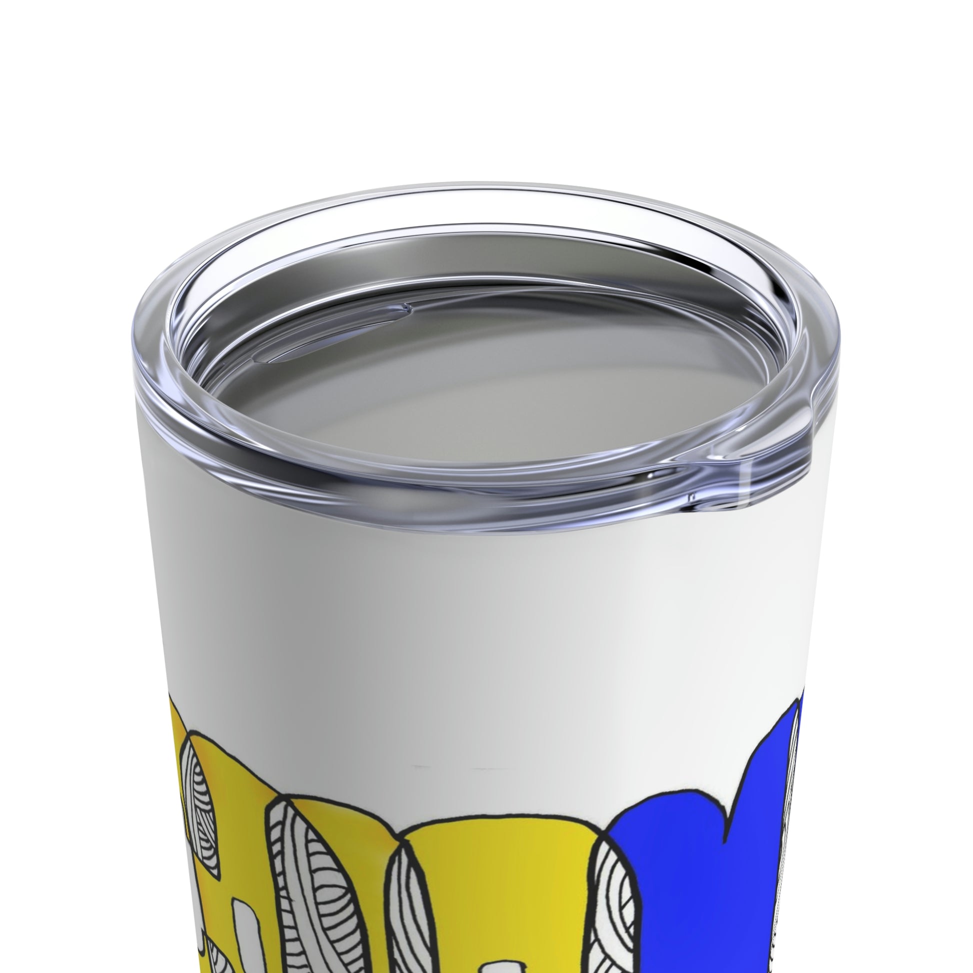 Inspiradas en la bandera de Colombia, llegan el vaso que reflejan el talento como artista de Gioconda Vivas.